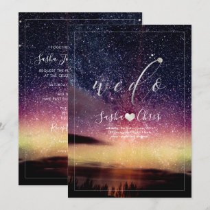 PixDezines Sternenhimmel Aurora Einladung