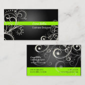 PixDezines Stilvolle Pearl Wirbel Visitenkarte (Vorne/Hinten)