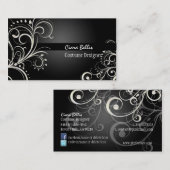 PixDezines Stilvolle Pearl Wirbel Visitenkarte (Vorne/Hinten)