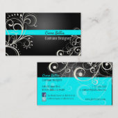 PixDezines Stilvolle Pearl Wirbel Visitenkarte (Vorne/Hinten)