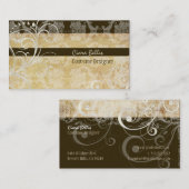 PixDezines Stilvolle Pearl Wirbel Visitenkarte (Vorne/Hinten)