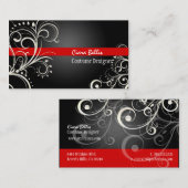 PixDezines Stilvolle Perlmaus-Wirbel Visitenkarte (Vorne/Hinten)