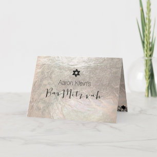 PixDezines Stilvolles Foto Bar mitzvah/Imitat Foli Einladung