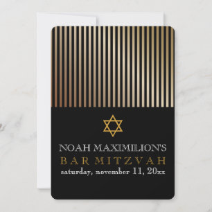 PixDezines Streifen Bar mitzvah/DIY Einladung