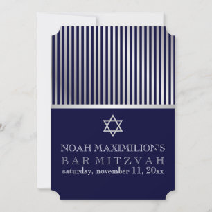 PixDezines Streifen Bar mitzvah/DIY Farben Einladung