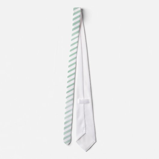 PixDezines Streifen Minze grüne digitale Wasserfar Krawatte (Rückseite)