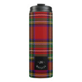PixDezines Stuart Tartan Thermosbecher (Vorderseite)