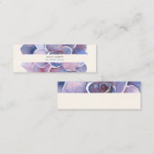 PixDezines Succulent Watercolor, PurpleWüste-Rose Mini Visitenkarte (Vorne/Hinten)