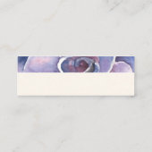 PixDezines Succulent Watercolor, PurpleWüste-Rose Mini Visitenkarte (Rückseite)