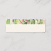 PixDezines Sukkulente Wasserfarbe, Wüste Rose Mini Visitenkarte (Rückseite)