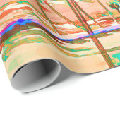 PixDezines Sunset Hawaiian Beach/Coral/Teal Geschenkpapier (Rolleneckpunkt)