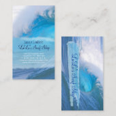 PixDezines Surf steht auf Visitenkarte (Vorne/Hinten)