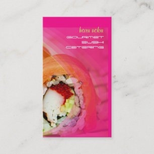 PixDezines Sushi-Geschäftskarten Visitenkarte
