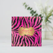 PixDezines Süß 16/Zebrastreifen Einladung (Stehend Vorderseite)