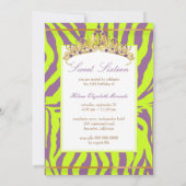 PixDezines Süß 16/Zebrastreifen Einladung (Rückseite)