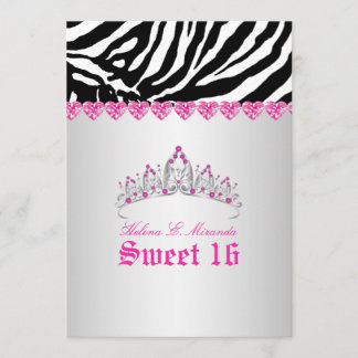 PixDezines Süß 16/Zebrastreifen Einladung