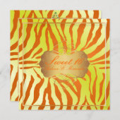 PixDezines Süß 16/Zebrastreifen Einladung (Vorne/Hinten)