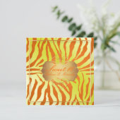 PixDezines Süß 16/Zebrastreifen Einladung (Stehend Vorderseite)