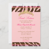 PixDezines Süß 16/Zebrastreifen Einladung (Rückseite)