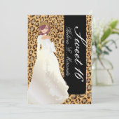 PixDezines Süß 16/Zebrastreifen Einladung (Stehend Vorderseite)