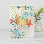 PixDezines SWEET 16/BUTTERFLIES/WIRBEL/DRAGONFLIES Einladung (Stehend Vorderseite)