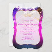 PixDezines Sweet 16, Laser-Leuchten/Neon-Leuchten Einladung (Rückseite)