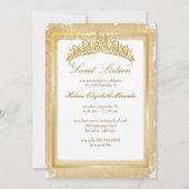 PixDezines Sweet 16/Vintag Rossi Damask Einladung (Rückseite)