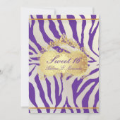 PixDezines Sweet 16/Zebra Streifen, DIY-Farbe Einladung (Vorderseite)