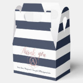 PixDezines Sweet Honeycomb | Marine+White Stripes Geschenkschachtel (Geöffnet)