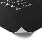 PixDezines-Tafel+Signalleuchten/Sitzplakette Poster (Ecke)