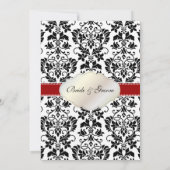 PixDezines Tanza Damask/DIY Farben!! Einladung (Rückseite)