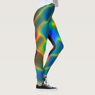 PixDezines Techno Dance/Neonlichter Leggings