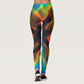 PixDezines Techno-Tanz/Neonbeleuchtung Leggings (Rückseite)
