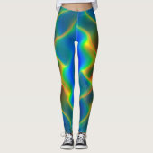 PixDezines Techno-Tanz/Neonbeleuchtung Leggings (Vorderseite)