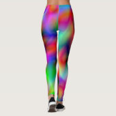 PixDezines Techno-Tanz/Neonbeleuchtung Leggings (Rückseite)