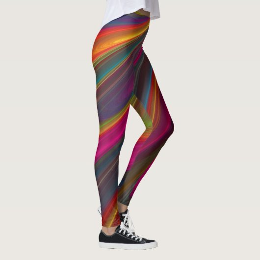 PixDezines Techno-Tanz/Neonbeleuchtung Leggings (Rechts)