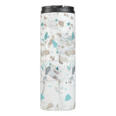 PixDezines TERRAZZO AQUA AQUAMARINER SILVER Thermosbecher (Rückseite)