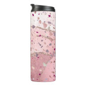PixDezines TERRAZZO ROSE GOLD, BURGUNDY Thermosbecher (Nach rechts gedreht)