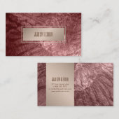 PixDezines Texture, Imitate Metallic Bronze Visitenkarte (Vorne/Hinten)