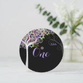 PixDezines Tisch nr. Baum des Lebens Bat Mitzvah Einladung (Stehend Vorderseite)