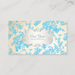 PixDezines toile/blaue Rosen/DIY Hintergrund Visitenkarte