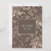 PixDezines Toile Rose Gold/DIY Hintergrund Einladung (Vorderseite)