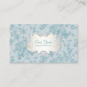 PixDezines Toile/Teal-Rosen/DIY-Hintergrund Visitenkarte