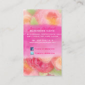 PixDezines-Torfbouquets/Degustationshintergrund Visitenkarte (Rückseite)