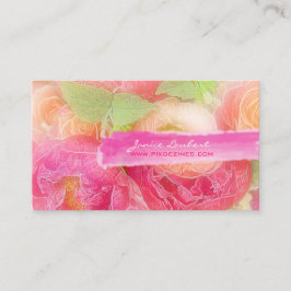 PixDezines-Torfbouquets/Degustationshintergrund Visitenkarte