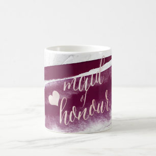 PixDezines Trauzeugin Blush Pink+Burgund Kaffeetasse