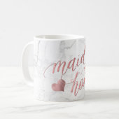 PixDezines Trauzeugin/Imitats Rose Gold/Fun Script Kaffeetasse (Vorderseite Links)