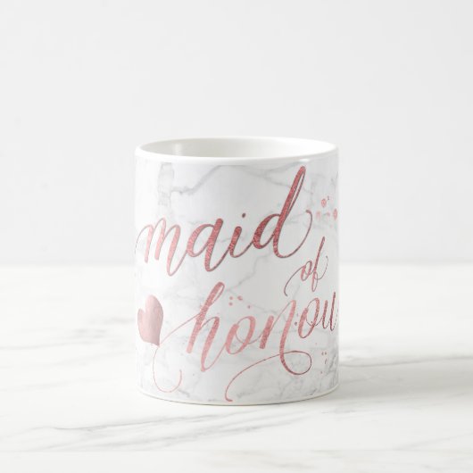 PixDezines Trauzeugin/Imitats Rose Gold Script Kaffeetasse (Mittel)