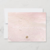 PixDezines Trauzeugin Watercolor Blush Coastal Einladung (Rückseite)