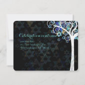 PixDezines Tree of Life Bat Mitzvah/Empfang Einladung (Rückseite)